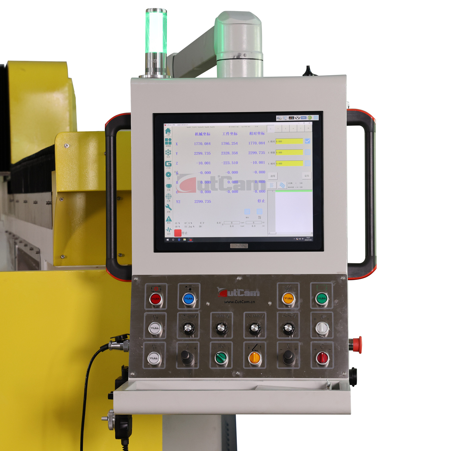 Máquina cortadora de puentes de 5 ejes de buena calidad con cámara y controlador CNC YTQJ450-GEE5X