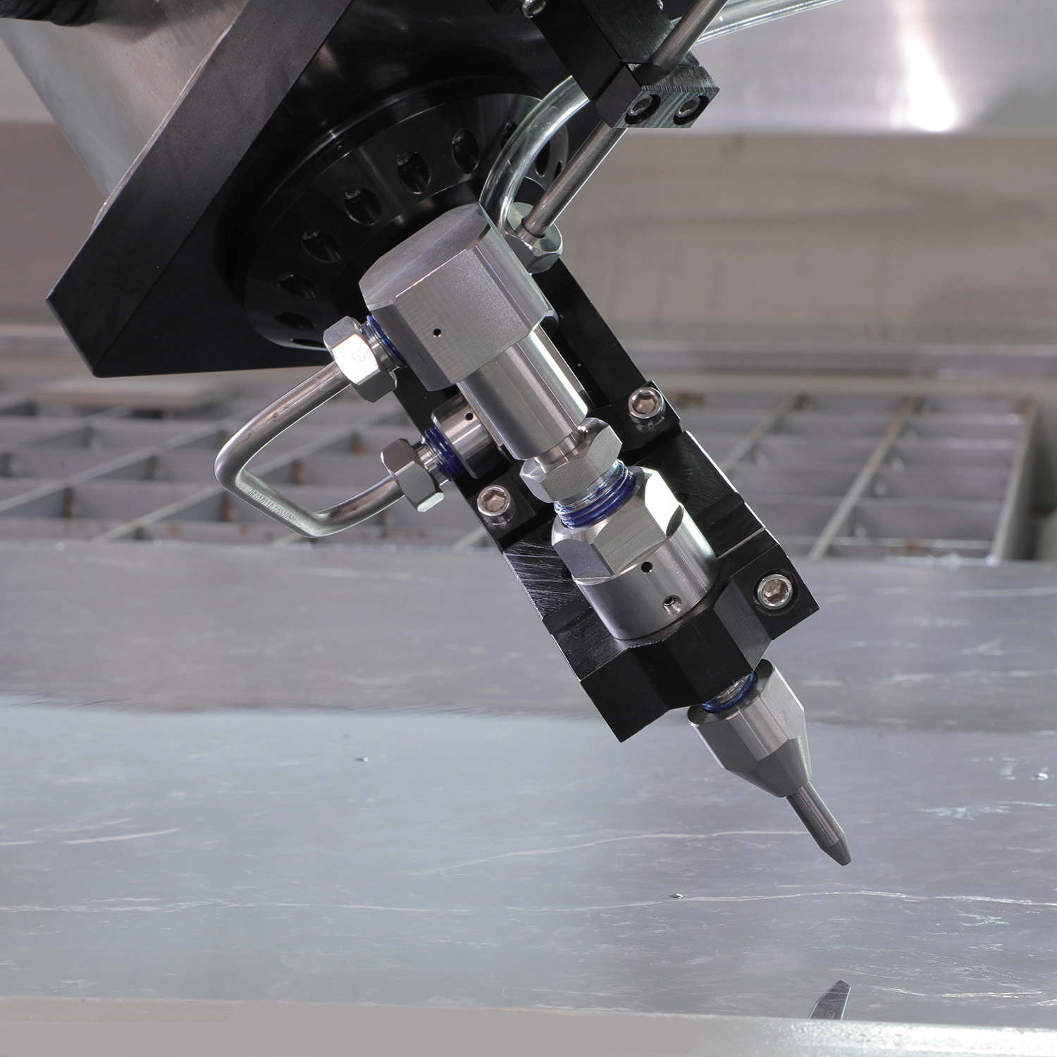 Máquina de corte por chorro de agua tipo pórtico de buena calidad para cortar mármol de vidrio mental