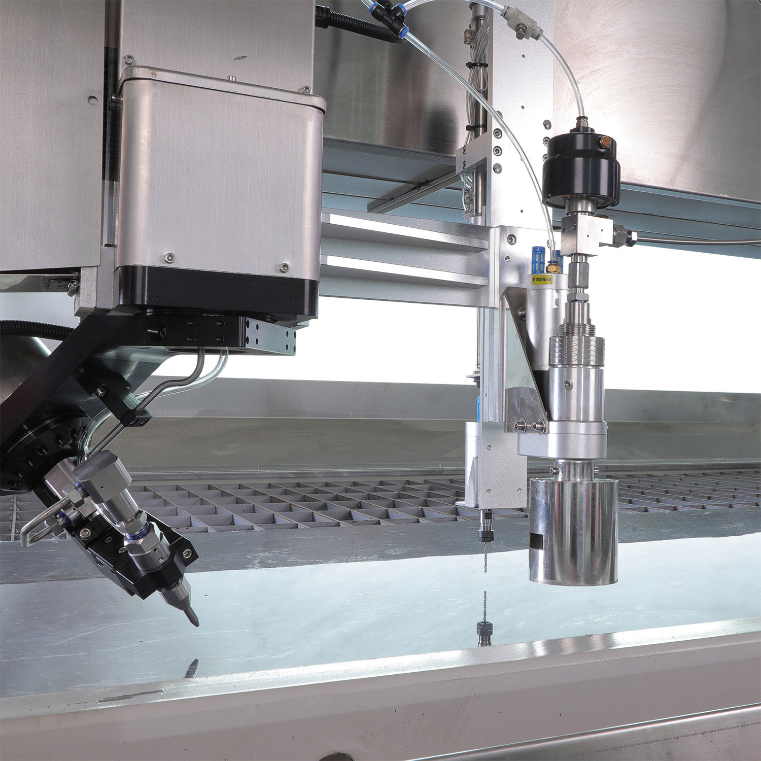 Máquina de corte por chorro de agua tipo pórtico de buena calidad para cortar mármol de vidrio mental